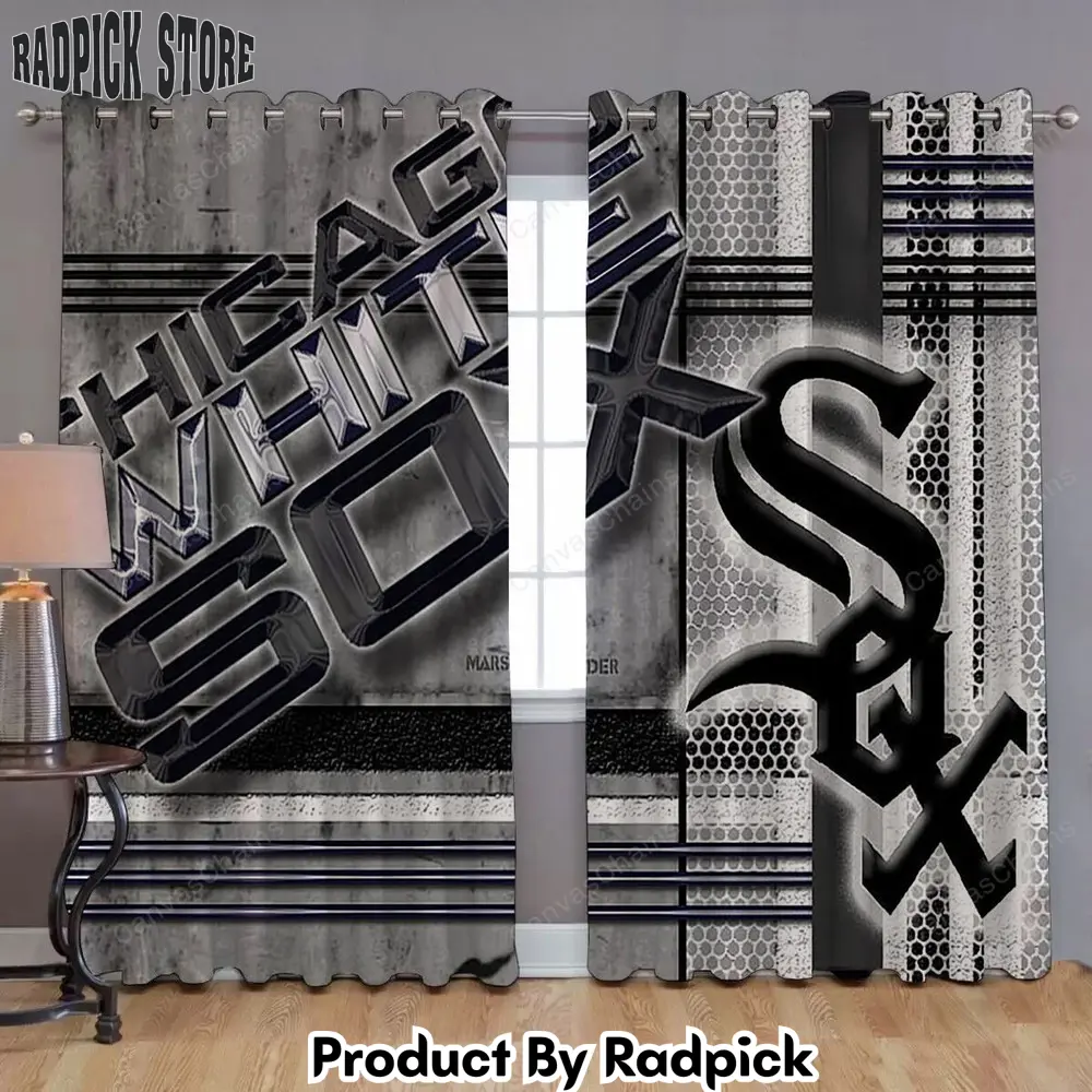 Radpick white sox 2 mlb chicago white sox 2 mlb for your window curtains white sox chicago white sox curtains living room curtains for window rp85245